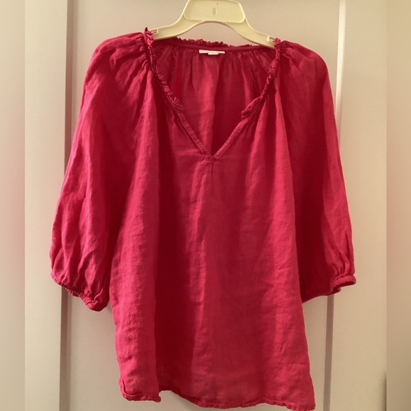 J. Jill Tops - Pink linen top